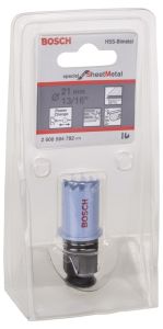 Bosch - Special Serisi Metal Ve Inox Malzemeler için Delik Açma Testeresi (Panç) 21 mm