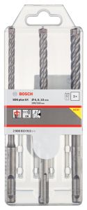 Bosch - SDS plus-5X Serisi Kırıcı Delici Matkap Ucu 3 Parça Set ( 6,8,10 x 160 mm) - 2608833912