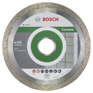Bosch - Standard Seri Seramik İçin, 9+1 Elmas Kesme Diski Set 125mm - 2608603232