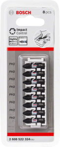 Bosch - Impact Control Serisi Vidalama Ucu 8'li PH2 *25mm - 2608522324