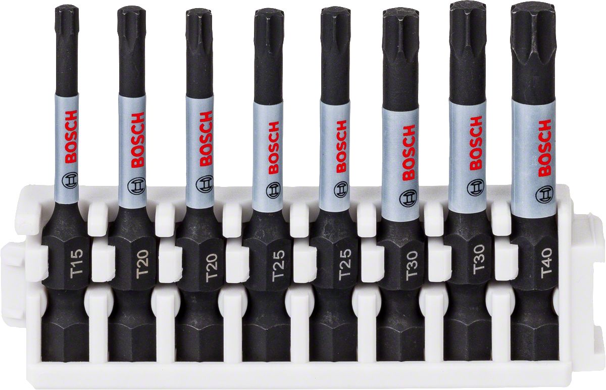 Bosch - Impact Control Serisi Vidalama Ucu 8'li T15/T20x2/T25x2/T30x2/T40 *50mm - 2608522329