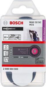 Bosch - Starlock Max - MAII 32 SC - HCS Üniversal Derz ve Macun Kesici Testere Bıçağı (Japon Bıcagı) 10'lu