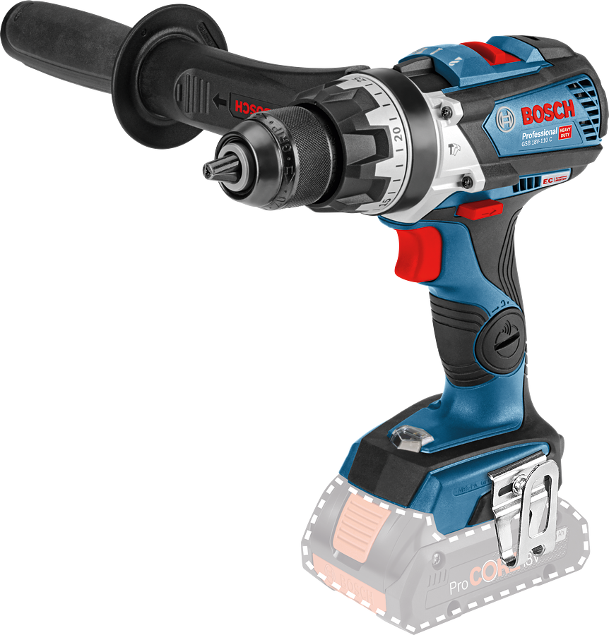 Bosch Professional GSB 18V-110 C (Solo) Akülü Darbeli Delme Vidalama Makinesi - 06019G030A
