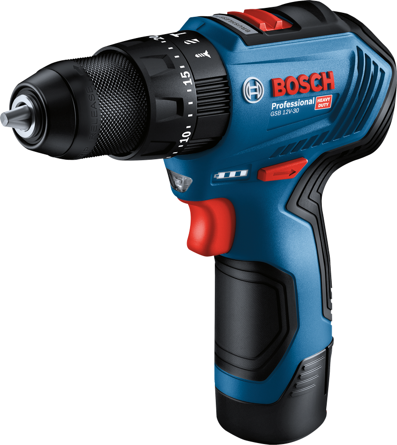 Bosch Professional GSB 12V-30 +39 parça vidalama setiAkülü Darbeli Delme Vidalama Makinesi - 06019G9101