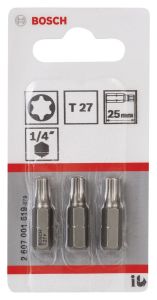 Bosch - Extra Hard Serisi Vidalama Ucu T27*25 mm 3'lü