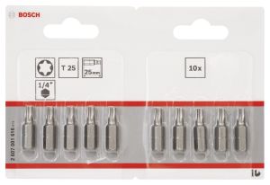 Bosch - Extra Hard Serisi Vidalama Ucu T25*25 mm 10'lu