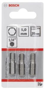 Bosch - Extra Hard Serisi HEX5*25 mm 3'lü