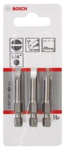 Bosch - Extra Hard Serisi S1,0x5,5*49 mm 3'lü
