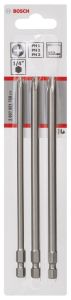 Bosch - 3 Parçalı Extra Hard Serisi Vidalama Ucu Seti PH1/2/3*152 mm