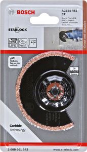 Bosch - Starlock - ACZ 85 RT3 - Carbide RIFF Zımpara Uçlu Segman Testere Bıçağı 30 Kum Kalınlığı 1'li