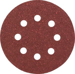 Bosch - Eksantirik Zımpara Kağıdı 5'li, 125 mm 40 Kum 8 Delik