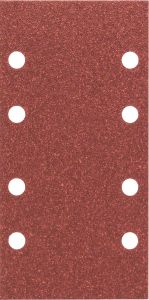 Bosch - Titreşimli Zımpara Kağıdı 10'lu, 93 x 185 mm 80 Kum 8 Delik