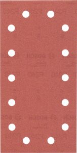 Bosch - Titreşimli Zımpara Kağıdı 10'lu, 115 x 230 mm 240 Kum 14 Delik