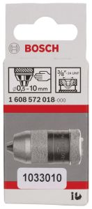 Bosch - 0,5-10 mm - 3/8''-24 Anahtarsız Mandren