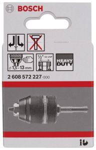 Bosch - SDS-Plus Anahtarsız Mandren 1,5-13 mm