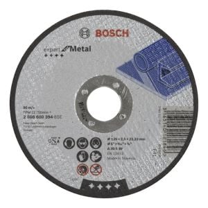 Bosch - 125*2,5 mm Expert Serisi Düz Metal Kesme Diski (Taş) - 2608600394