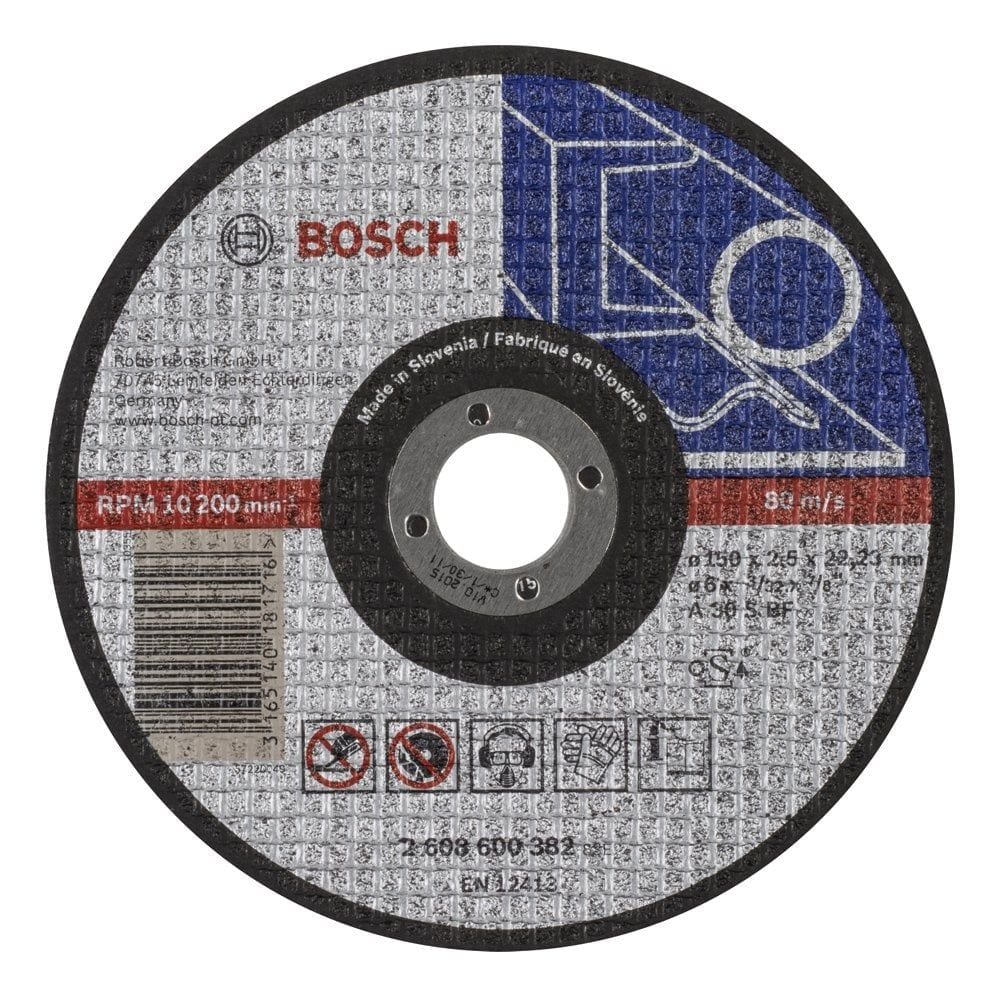 Bosch - 150*2,5 mm Expert Serisi Düz Metal Kesme Diski (Taş) - 2608600382