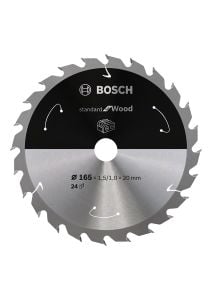 Bosch - Standard for Serisi Ahşap için Akülü Daire Testere Bıçağı 165*20 mm 24 Diş - 2608837685