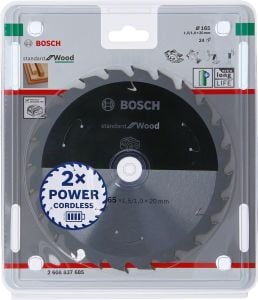 Bosch - Standard for Serisi Ahşap için Akülü Daire Testere Bıçağı 165*20 mm 24 Diş - 2608837685