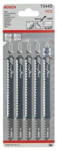 Bosch - Hızlı Kesim Serisi Ahşap İçin T 344 D Dekupaj Testeresi Bıçağı - 5'Li Paket