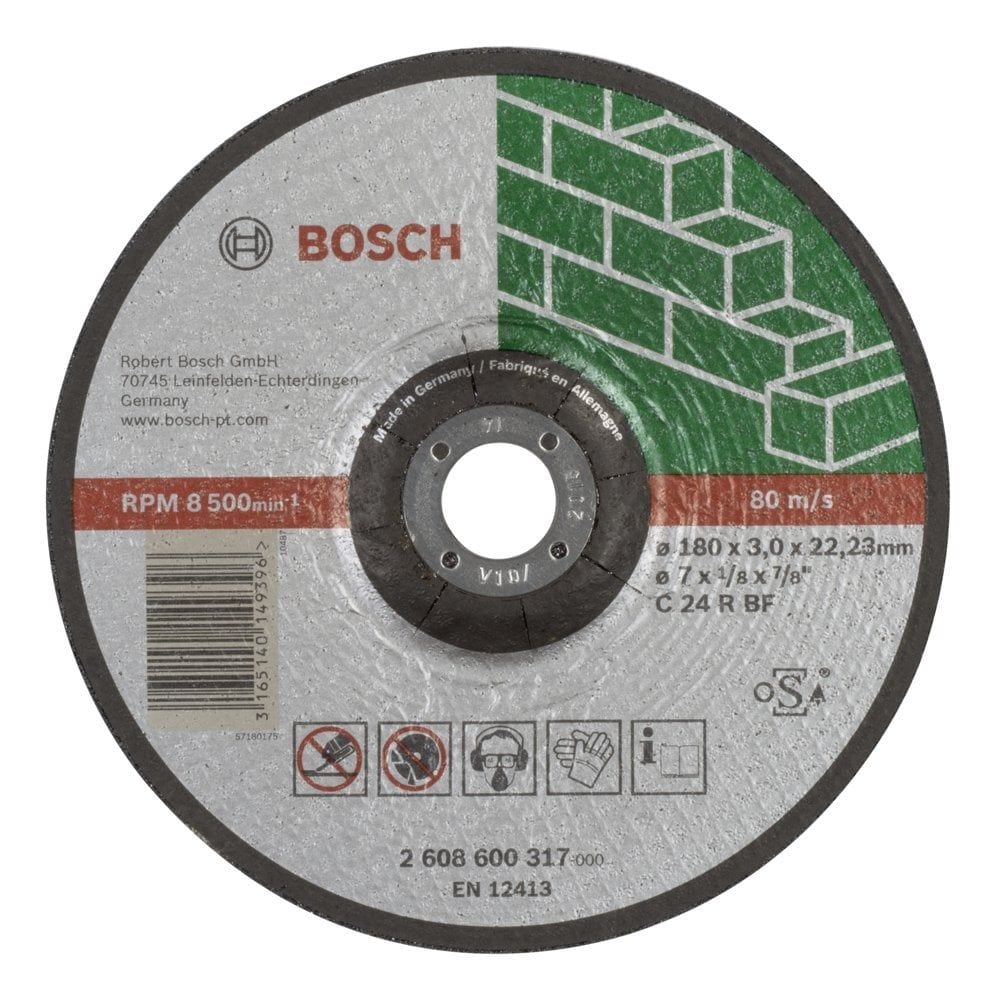 Bosch - 180*3,0 mm Expert Serisi Bombeli Taş Kesme Diski (Taş) - 2608600317