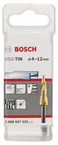 Bosch - HSS-TiN 9 Kademeli Matkap Ucu 4-12 mm