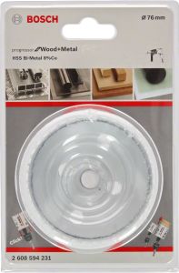 Bosch - Yeni Progressor Serisi Ahşap ve Metal için Delik Açma Testeresi (Panç) 76 mm