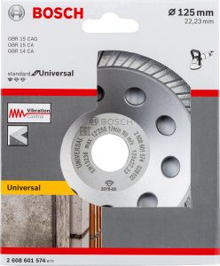 Bosch - Standart Seri Universal Turbo Elmas Çanak Disk 125 mm