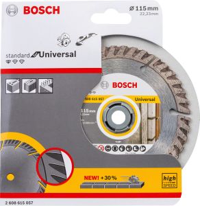 Bosch - Standard Seri Genel Yapı Malzemeleri İçin Elmas Kesme Diski 115 mm - 2608615057
