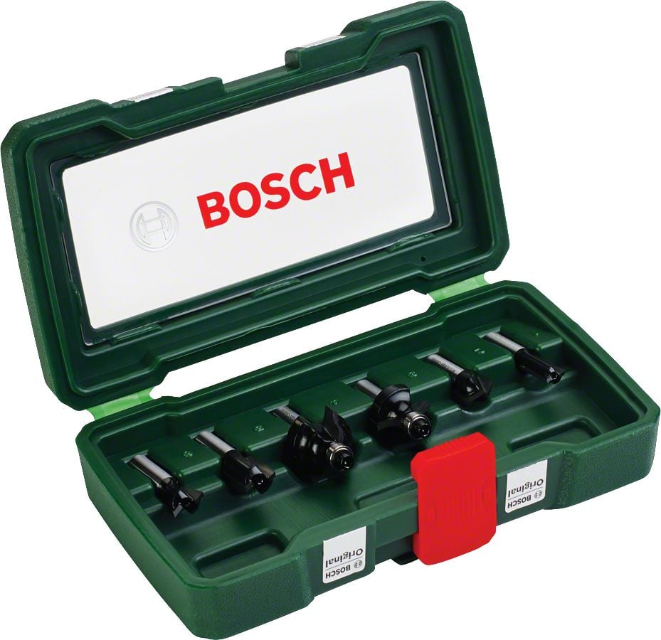 Bosch - 6 Parça Freze Seti 8 mm Şaftlı - 2607019463