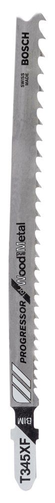 Bosch - Ahşap Ve Metal İçin T 345 XF Dekupaj Testeresi Bıçağı - 5'Li Paket - 2608634994