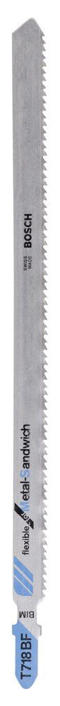 Bosch - Kırılmaya Karşı Dayanıklı Seri Metal-Sandviç İçin T 718 BF Dekupaj Testere - 3'Lü Paket - 2608636335