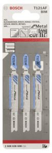 Bosch - Hızlı Kesim Serisi Metal İçin T 121 AF Dekupaj Testeresi Bıçağı - 3'Li Paket