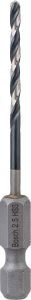 Bosch - Altıgen Şaftlı - Impact Control - HSS Metal Matkap Ucu 2,5*69mm