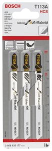 Bosch - Yalıtım Malzemeleri Ve Aşındırıcı Malzemeler İçin T 113 A Dekupaj Testeresi Bıçağı - 3'Lü Paket