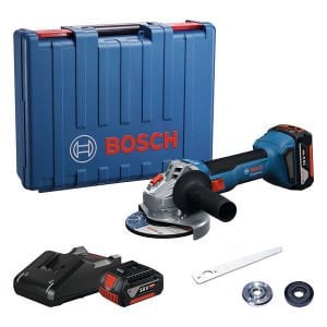 Bosch GWS 18V-8 (2x4Ah) Çift Akülü Taşlama Makinesi - 06019N9020