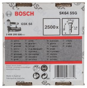 Bosch - GSK 64 Çivisi 55 mm 2500li Galvanizli