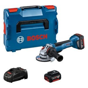 Bosch GWS 18V-10 P (5Ah) Çift Akülü Taşlama Makinesi L-Boxx - 06019J4101