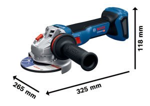 Bosch GWS 18V-11 S (2x5Ah) Çift Akülü Taşlama Makinesi - 06019N4002
