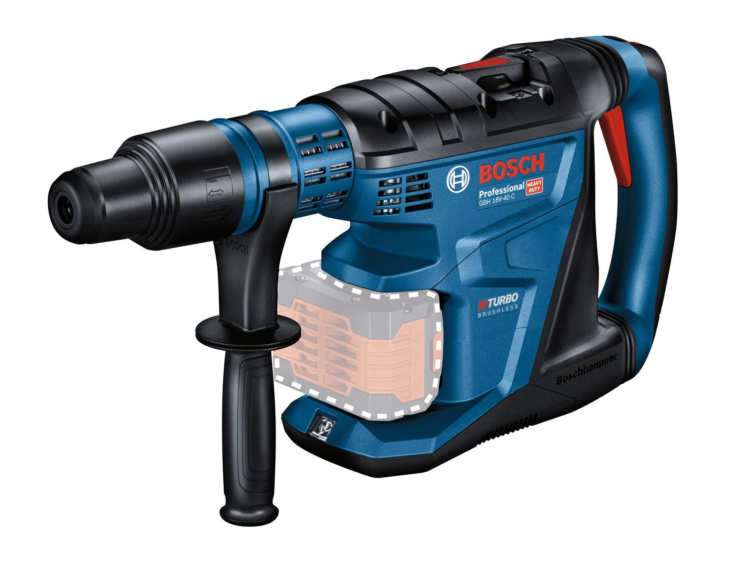 Bosch GBH 18V-40 C Akülü Kırıcı Delici Matkap (SOLO) - 0611917120