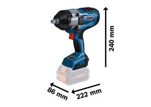 Bosch GDS 18V-1000 (2X5Ah) Akülü Darbeli Somun Sıkma Makinesi - 06019J8304