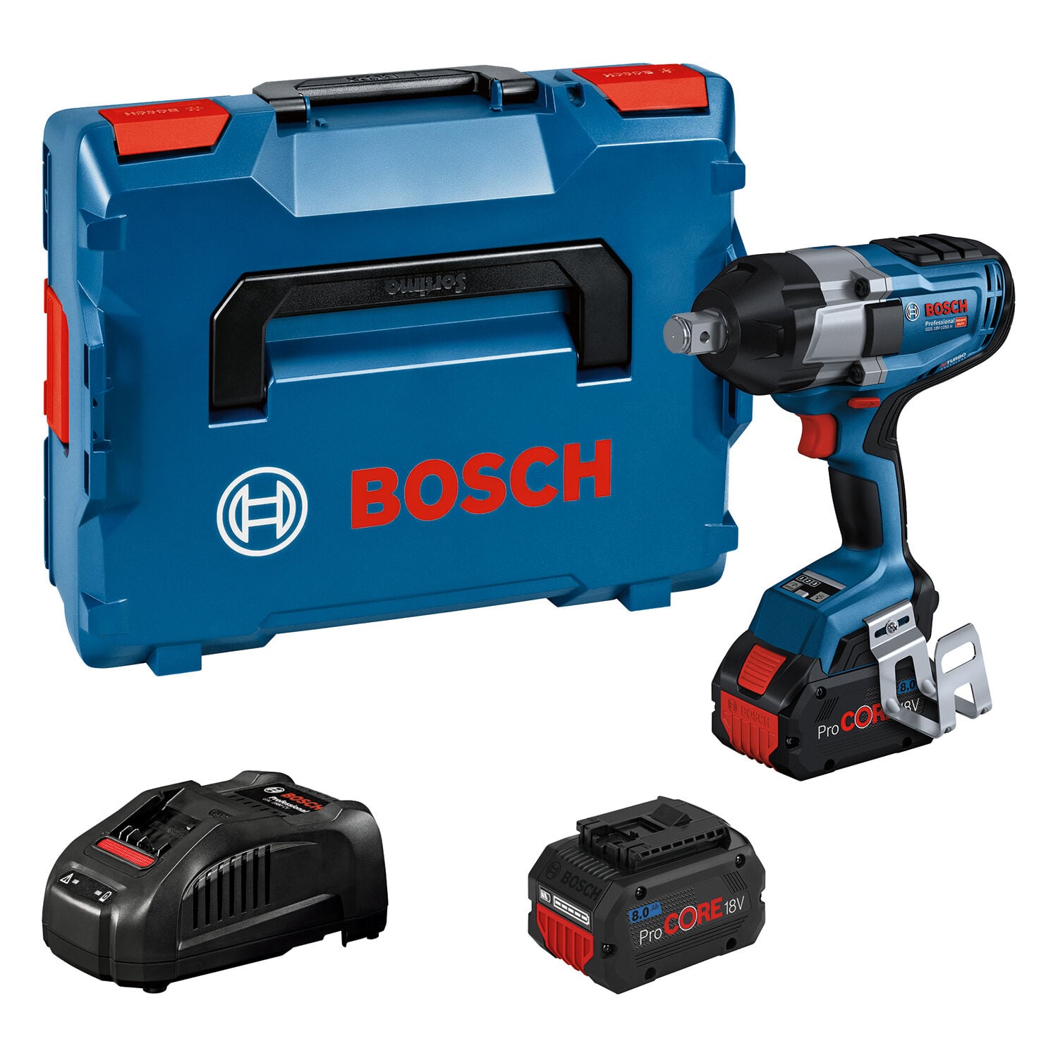 Bosch GDS 18V-1050 H (2X8Ah)(ProCore) Akülü Darbeli Somun Sıkma Makinesi - 06019J8502