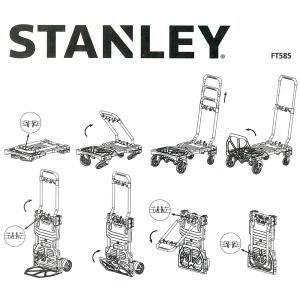 Stanley FT585 Çok Fonksiyonlu Katlanır Taşıma Arabası (70/137KG) - STANLEY  FT585