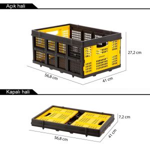 Stanley FT505 Katlanır Çok Amaçlı Taşıma Sepeti (25KG) - STANLEY FT505