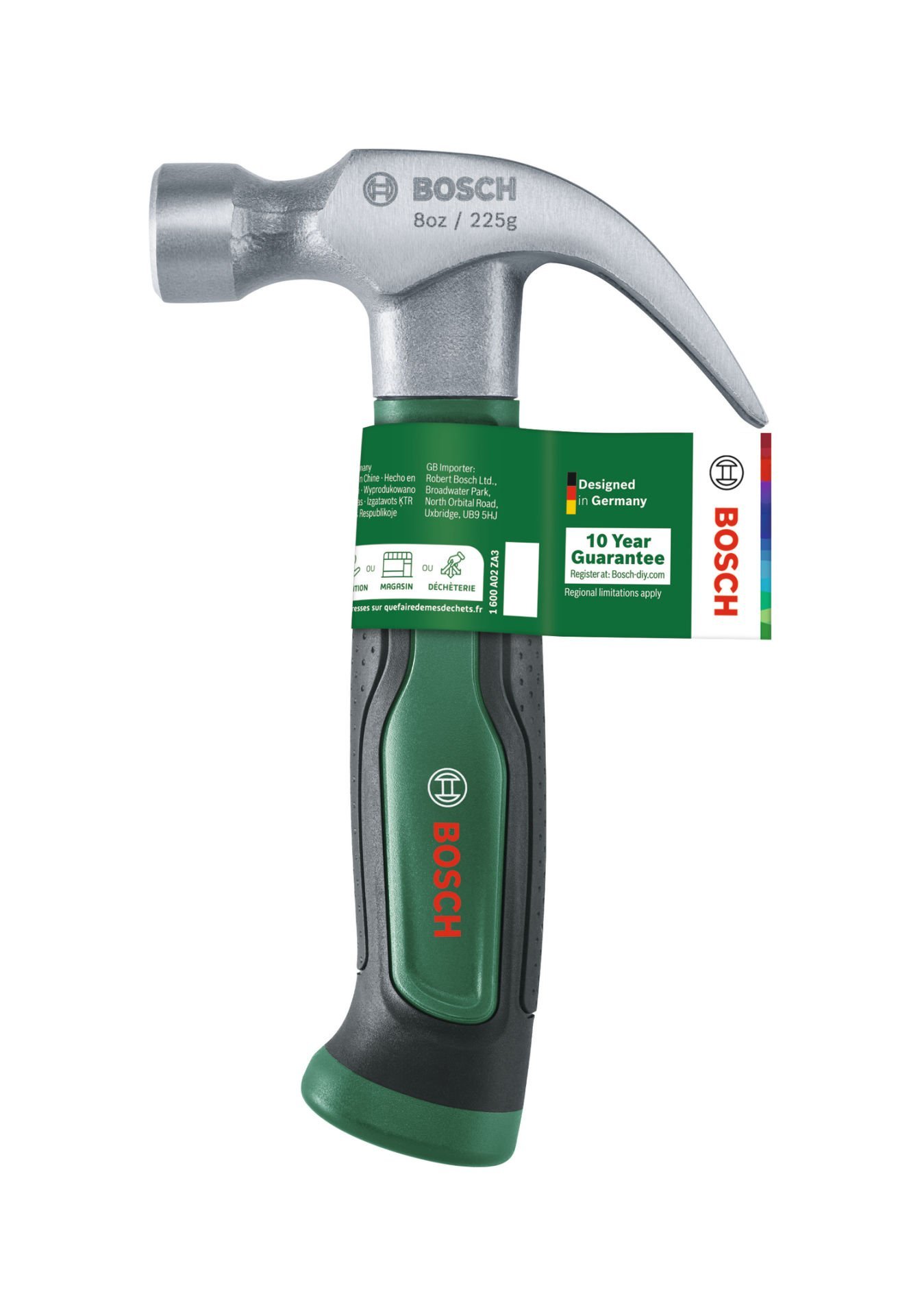 Bosch 225Gr(8oz) Orta Çatal Ağızlı Çekiç - 1600A02ZA3