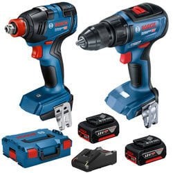 Bosch GSR 18V-50 + GDX 18V-200 (2Li Set) L-BOXX Plastik Çanta + 2X4Ah Akülü Set - 06019J2220