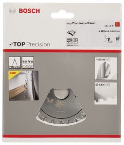 Bosch - Best Serisi Hassas Kesim Lamine Panel için Ön Çizme Bıçağı 100*20 mm 12+12 Diş