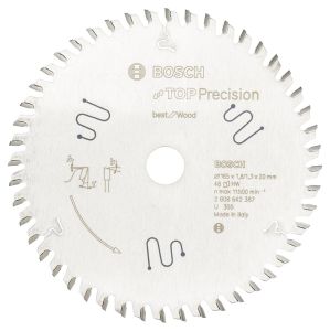 Bosch - Best Serisi Hassas Kesim Çoklu Malzeme için Daire Testere Bıçağı 165*20 mm 56 Diş