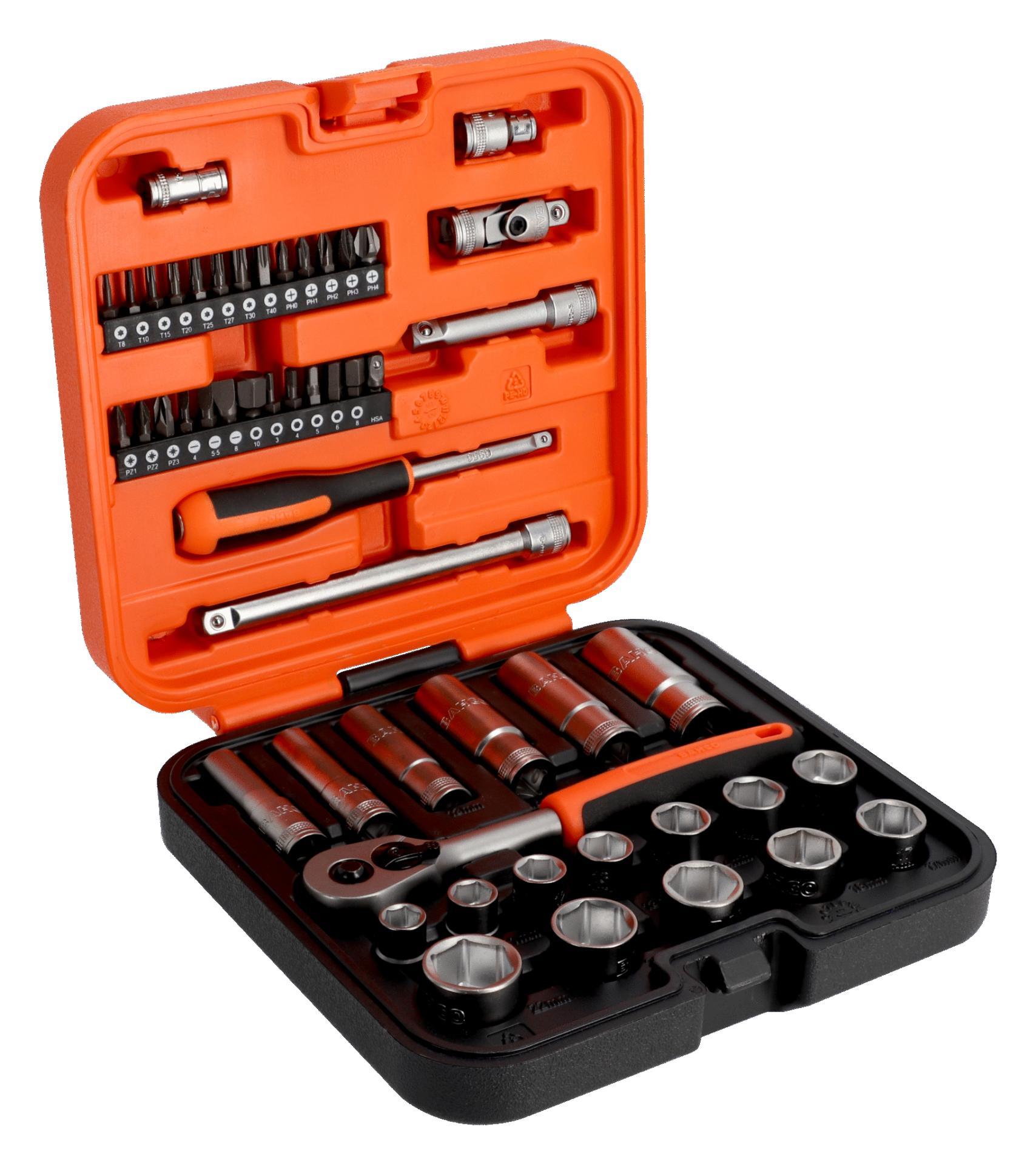 Bahco S51MC3H Lokma Takımı 1/4''-3/8'' 51 Parça - S51MC3H