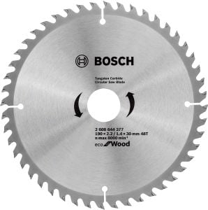 Bosch - Optiline Eco Serisi Ahşap için Daire Testere Bıçağı 190*30 mm 48 Diş - 2608644377